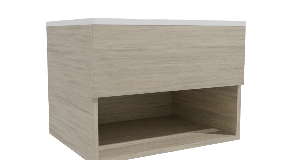 Modern Wooden Bathroom Vanity 3D - Professional 3D Model Render 10