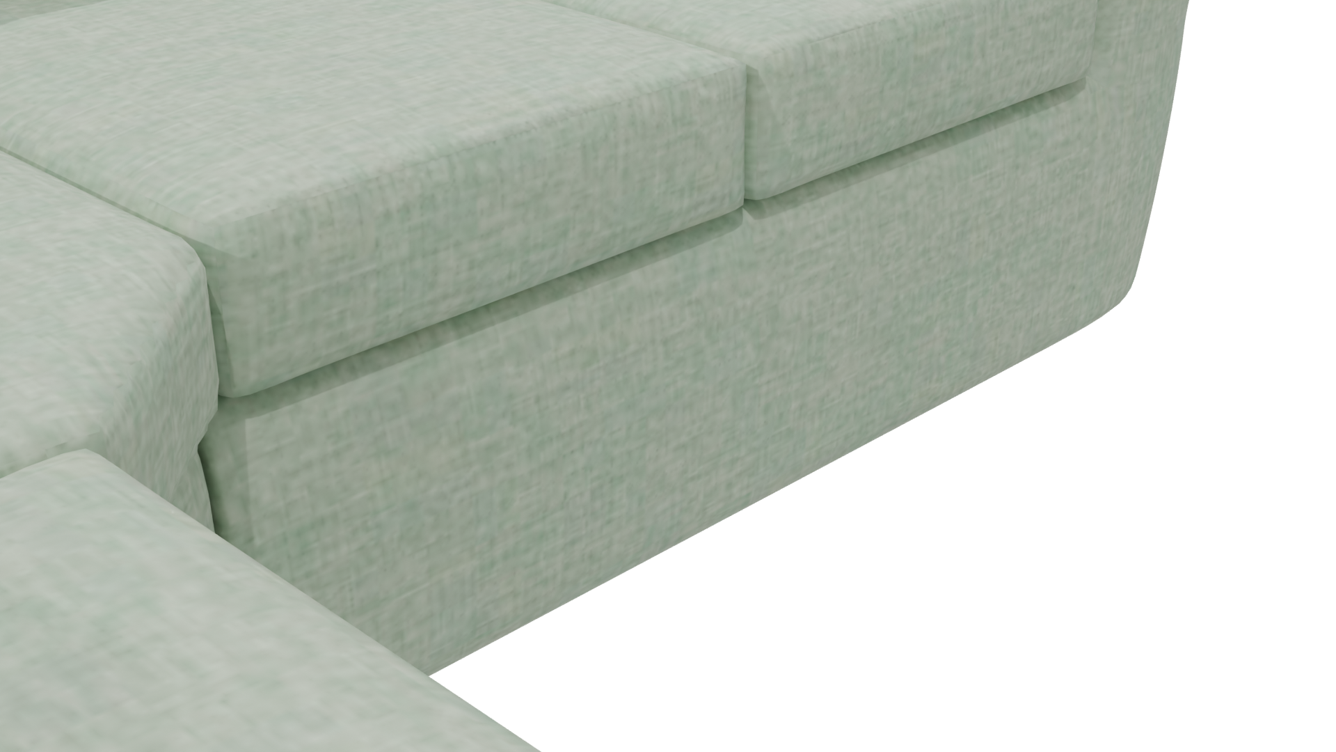 Stylish L-Shaped Sofa 3D Model - Professional 3D Model Render 6
