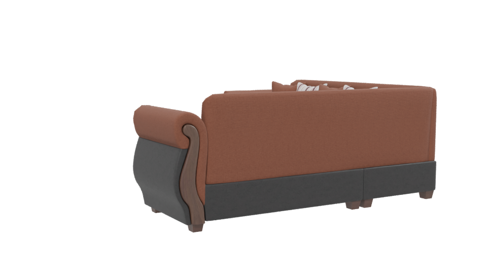 Stylish L-Shaped Sofa Model - Professional 3D Model Render 13