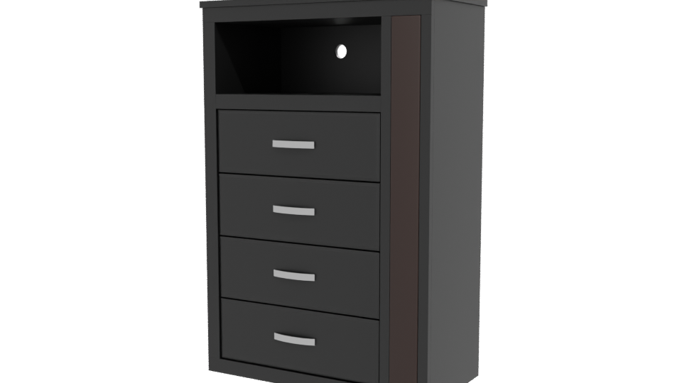 Stylish Modern Dresser 3D Model - Professional 3D Model Render 12