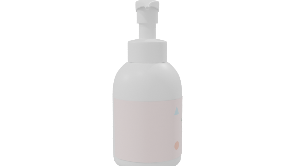 Stylish Lotion Pump Bottle 3D - Professional 3D Model Render 8
