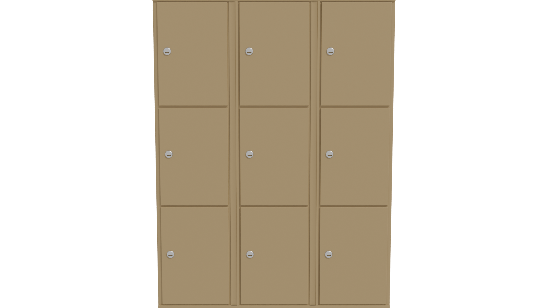 Stylish Storage Locker Model 3D - Professional 3D Model Render 11