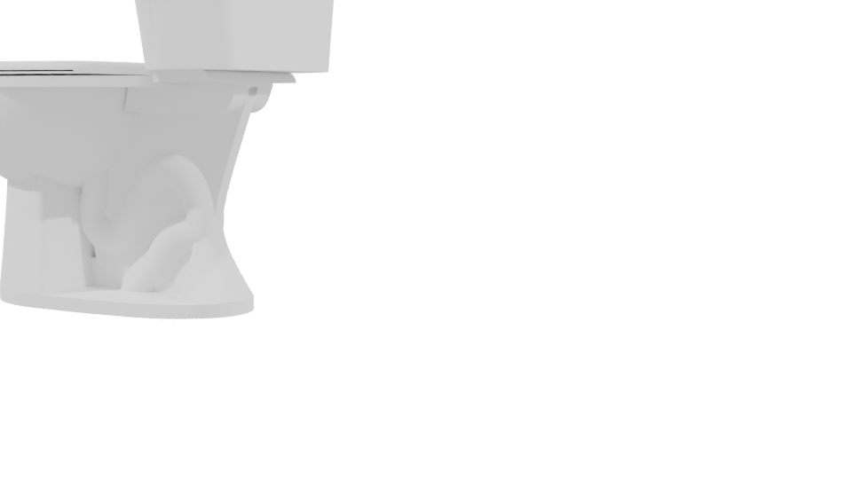 Stylized Bathroom Toilet Model - Professional 3D Model Render 3