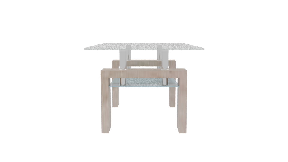 Beige Modern Coffee Table 3D - Professional 3D Model Render 8