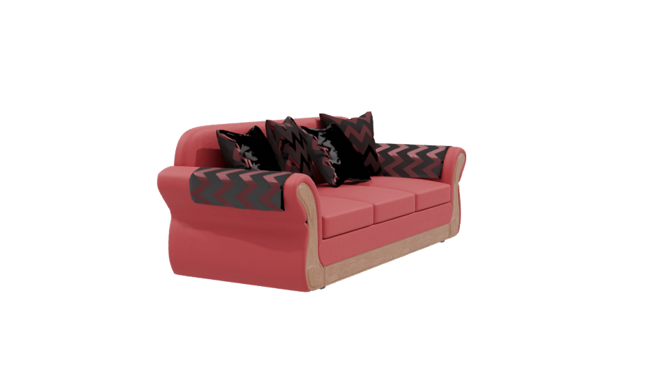 Stylish Contemporary Sofa 3D Model - Professional 3D Model Render 9