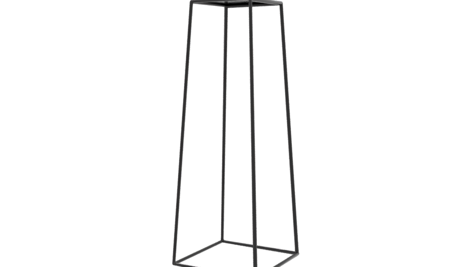 Minimalist Metal Display Stand - Professional 3D Model Render 6