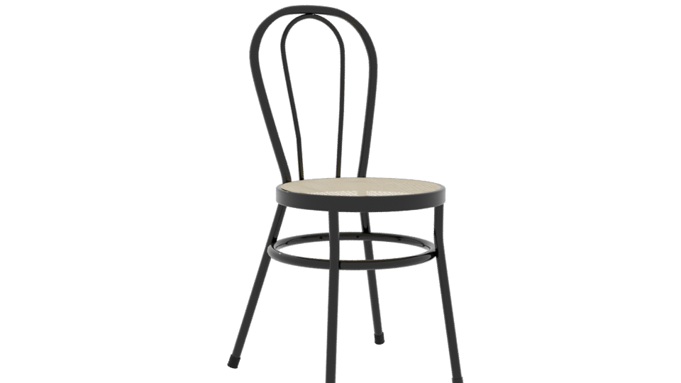 Classic Bistro Chair Model 3D - Professional 3D Model Render 10
