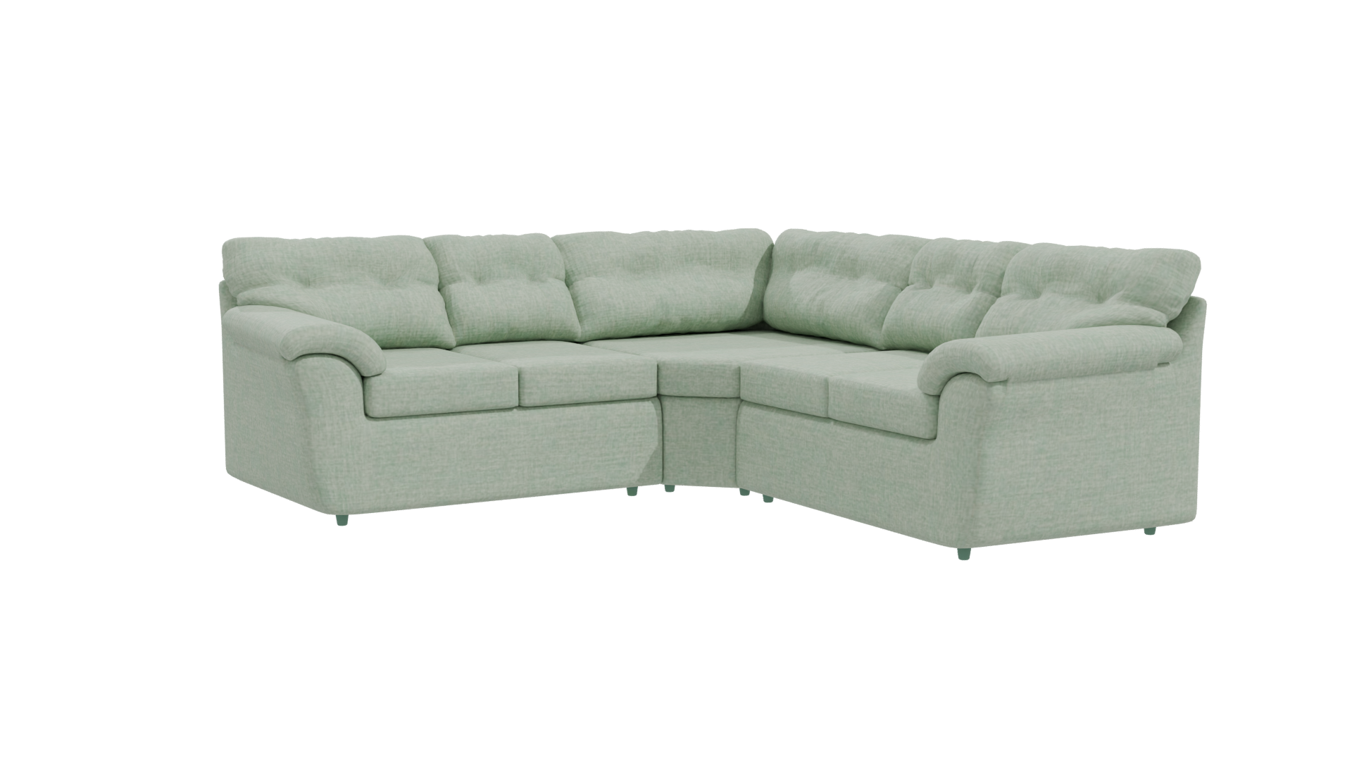 Stylish L-Shaped Sofa 3D Model - Professional 3D Model Render 25