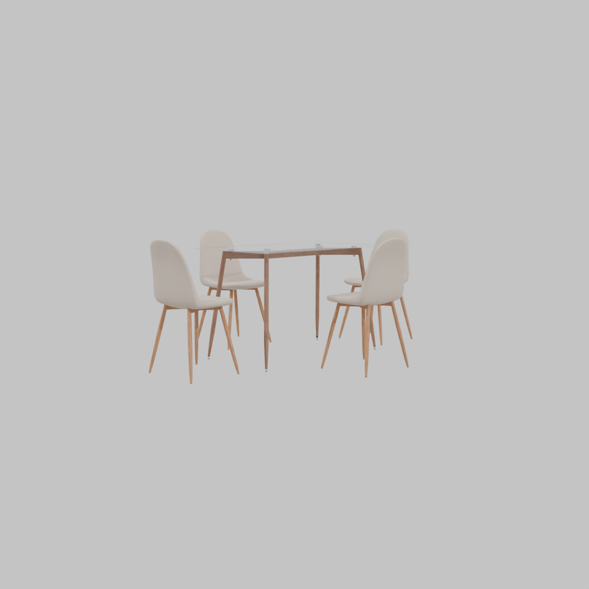 Juego De Comedor Casaideal Logan / 4 Sillas