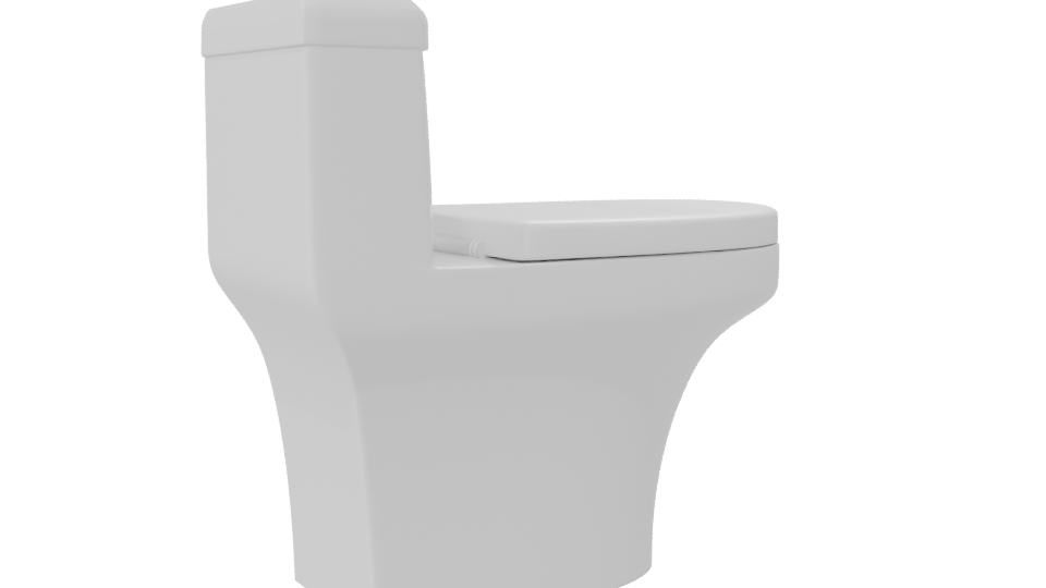 Contemporary Bathroom Toilet Model 3D - Professional 3D Model Render 7