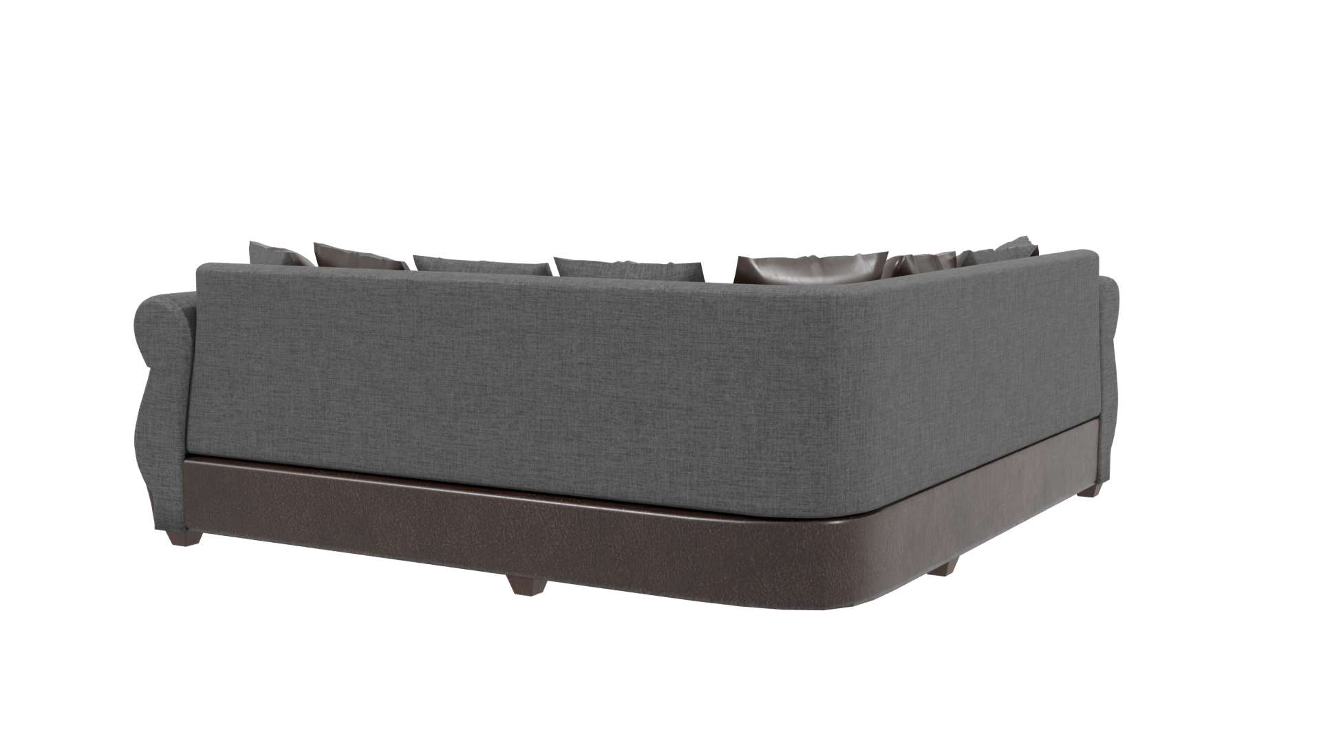 Elegant Modern Sectional Sofa 3D Model - Professional 3D Model Render 3