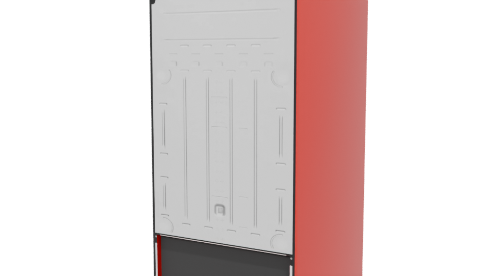 Classic Retro Refrigerator 3D Model - Professional 3D Model Render 6