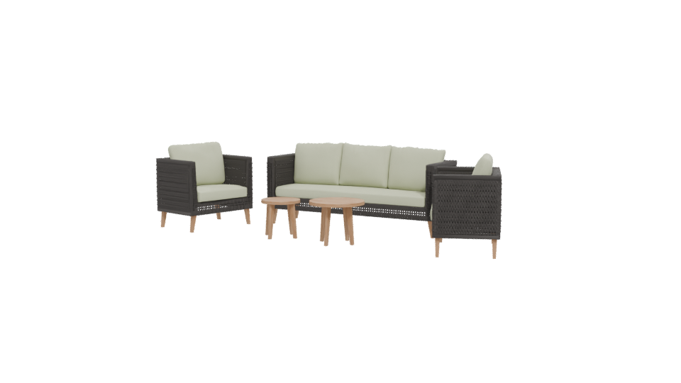 Stylish Outdoor Sofa Set 3D - Professional 3D Model Render 12