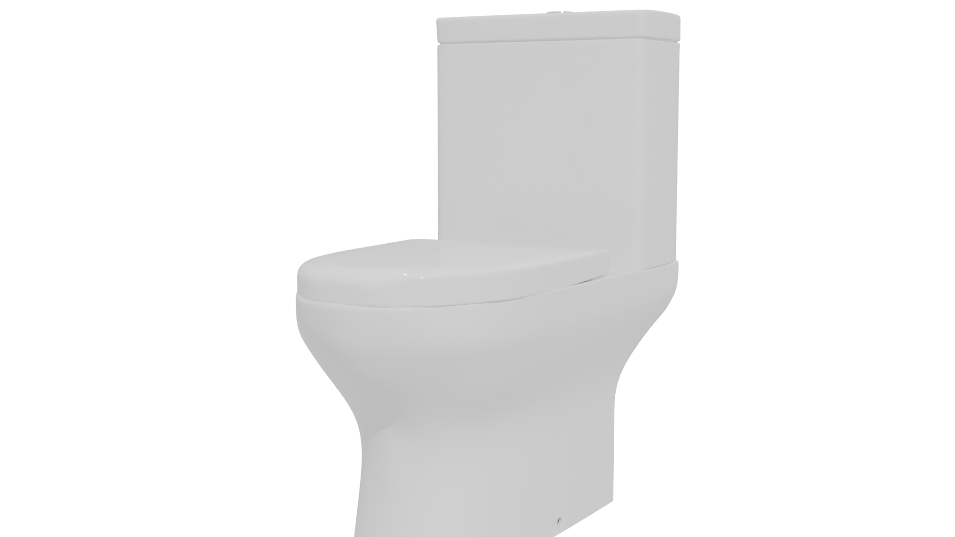 Two Pieces Girona Blanco Toilet Model - Professional 3D Model Render 12