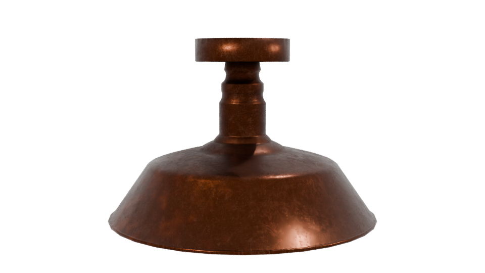 Vintage Copper Kitchen Weighing Scale 3D Model - Professional 3D Model Render 2