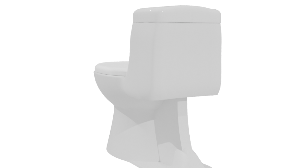 Sleek Modern Toilet 3D Model - Professional 3D Model Render 4