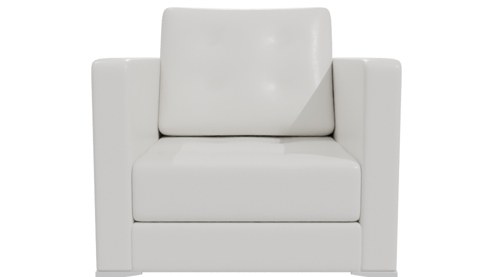 Sleek Modern Armchair 3D Model - Professional 3D Model Render 11