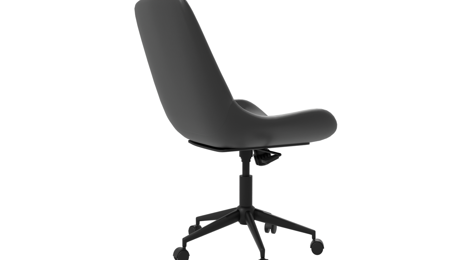 Stylish Black Office Chair 3D - Professional 3D Model Render 7