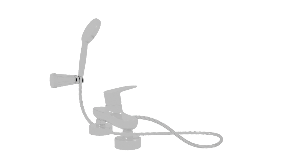 Stylish Shower Head Assembly 3D - Professional 3D Model Render 7