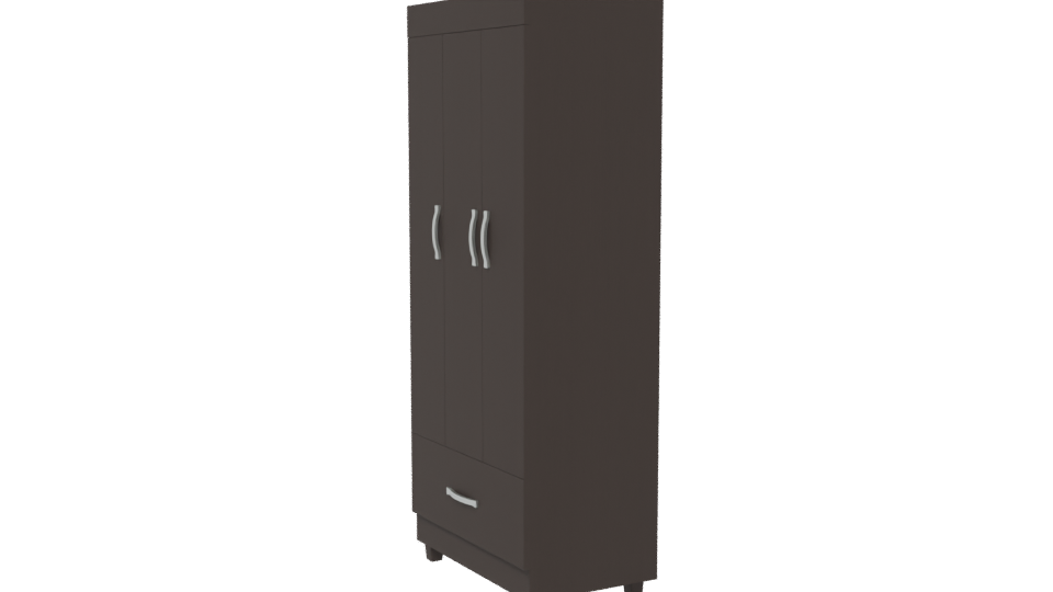 Modern Wooden Storage Cabinet 3D - Professional 3D Model Render 13