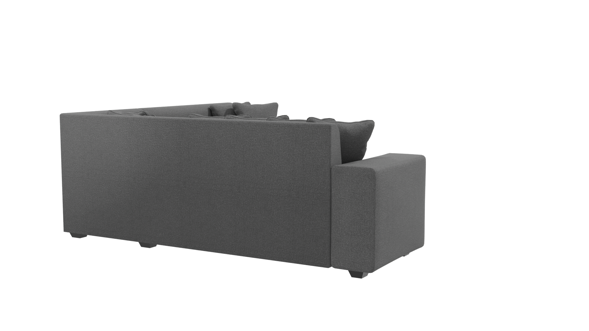 Stylish Fabric Sectional Sofa 3D Model - Professional 3D Model Render 9