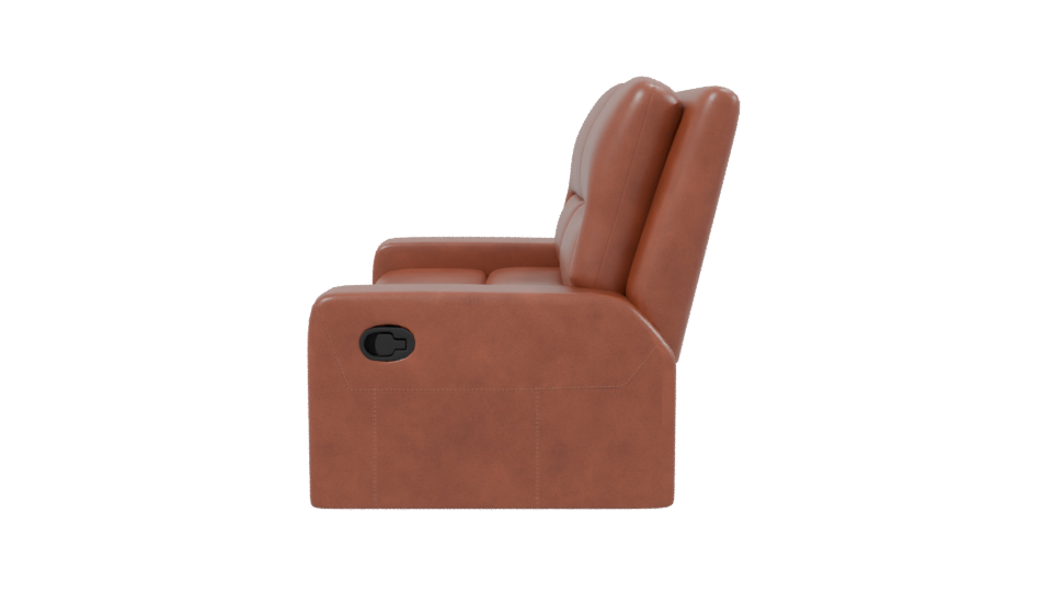 Reclining Love Seat 3D Model - Professional 3D Model Render 2