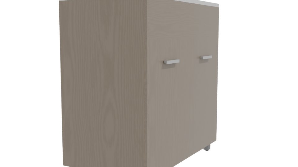 Minimalist Wood Cabinet 3D Model - Professional 3D Model Render 9