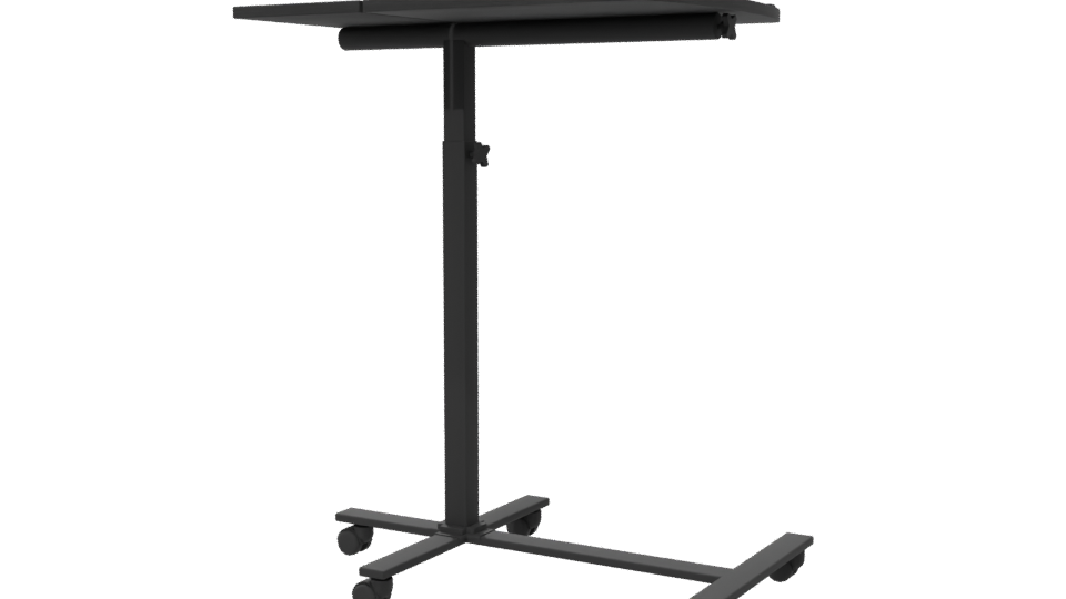 Adjustable Rolling Laptop Table 3D - Professional 3D Model Render 6