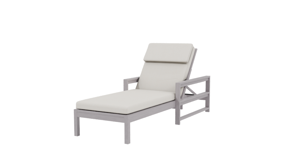 Stylish Outdoor Lounge Chair 3D - Professional 3D Model Render 3