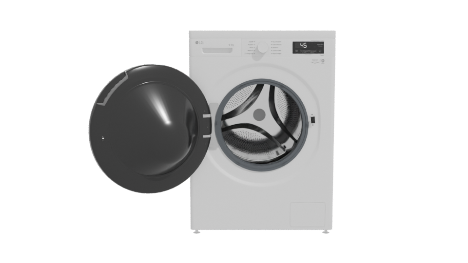 Realistic Household Washing Machine 3D - Professional 3D Model Render 11