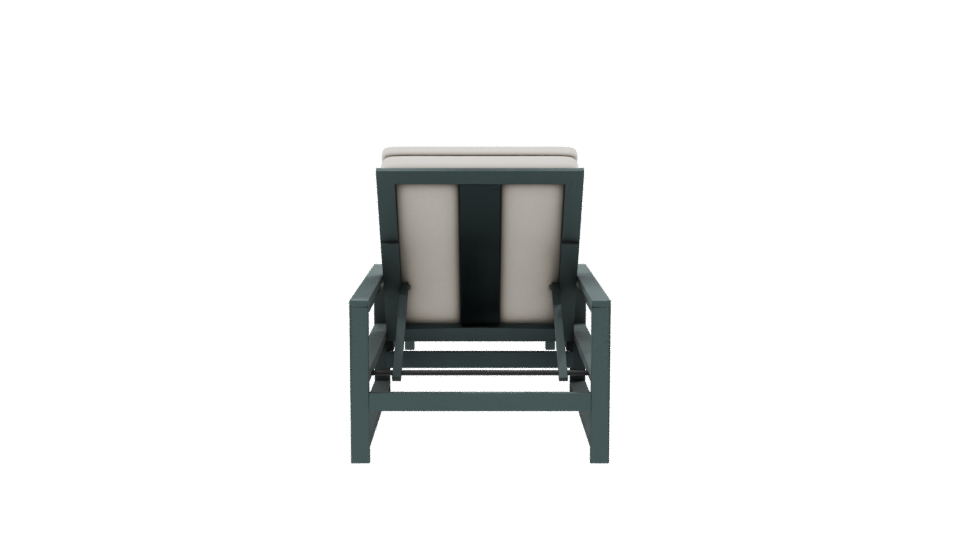 Stylish Outdoor Lounger 3D Model - Professional 3D Model Render 8