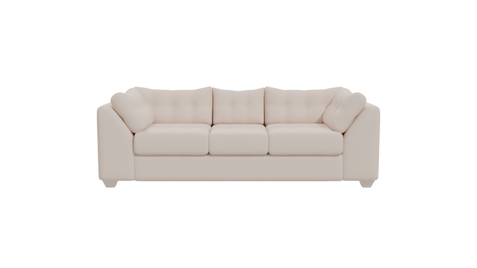 Elegant Modern Fabric Sofa 3D Model - Professional 3D Model Render 11