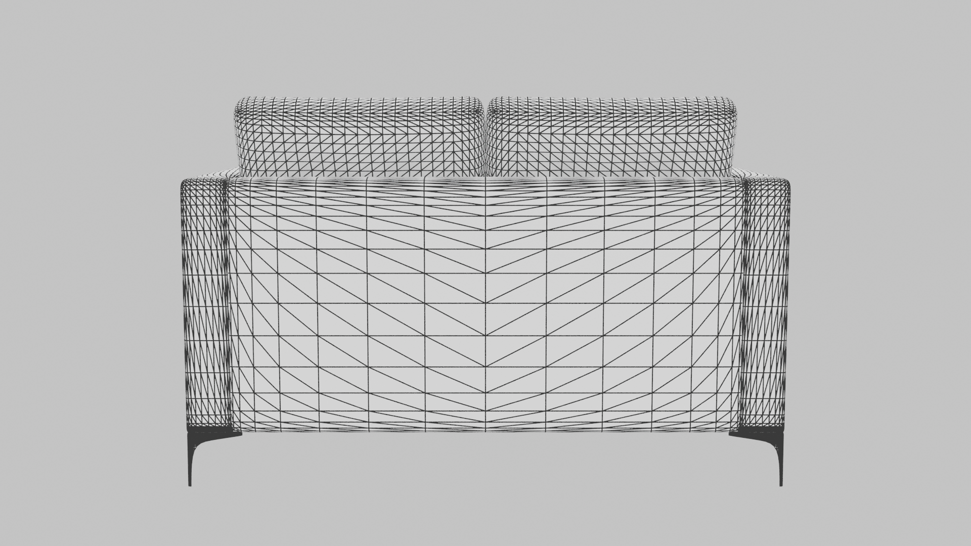 Contemporary Two-Seater Sofa Model - Professional 3D Model Render 14