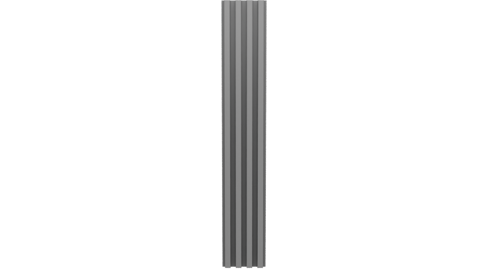 Vertical Slatted Panel 3D Model - Professional 3D Model Render 5