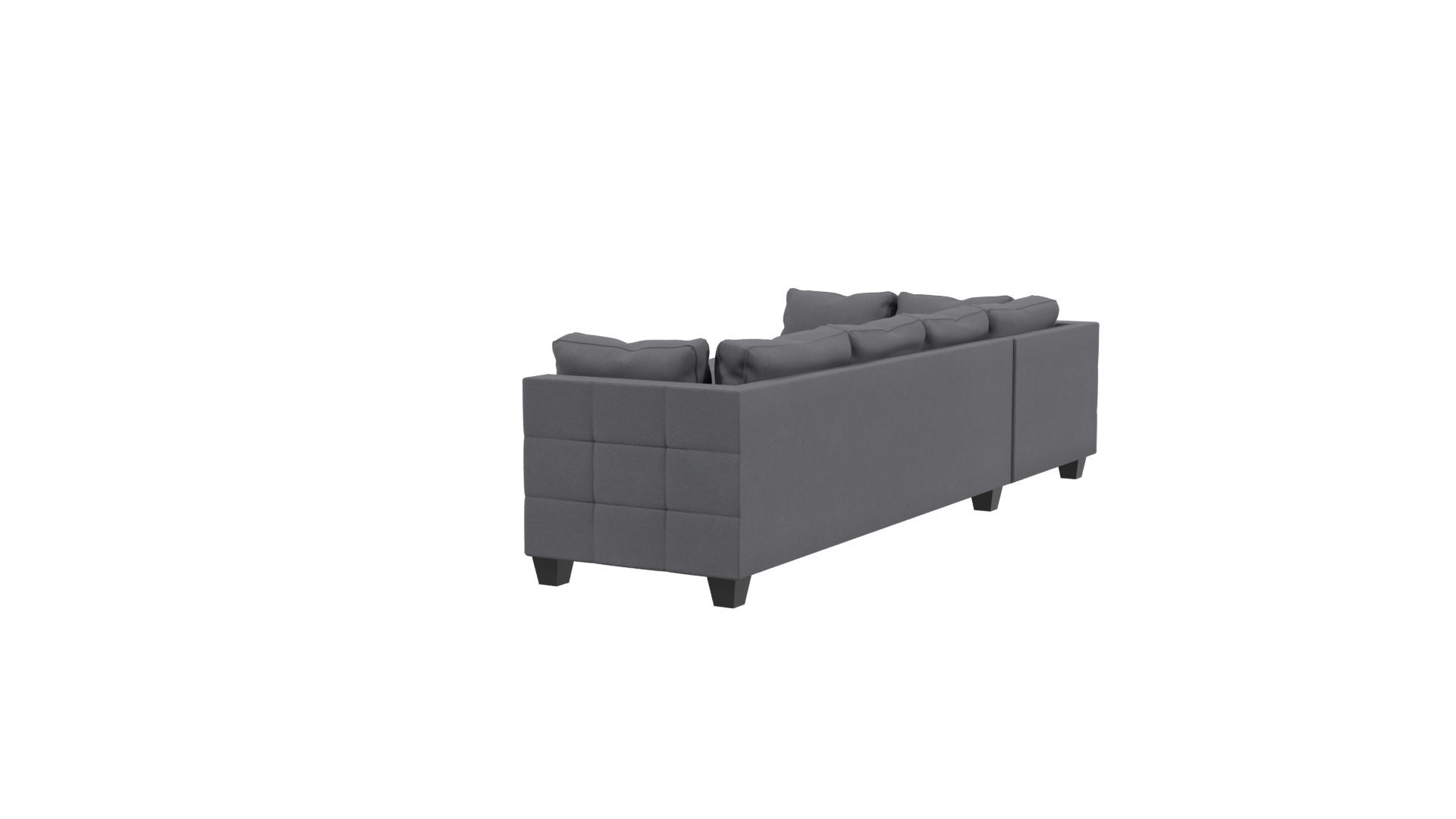 Stylish Modern Sectional Sofa 3D Model - Professional 3D Model Render 3