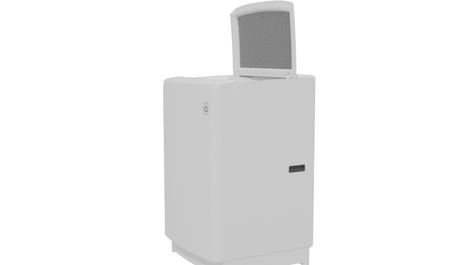 Stylish Top-Loading Washer Model - Professional 3D Model Render 13