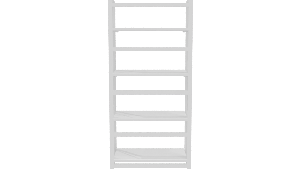 Minimalist Wooden Bookshelf 3D Model - Professional 3D Model Render 5