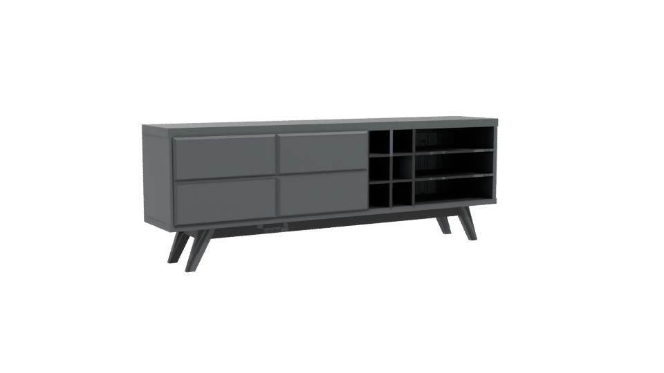 Stylish Modern TV Stand 3D - Professional 3D Model Render 10