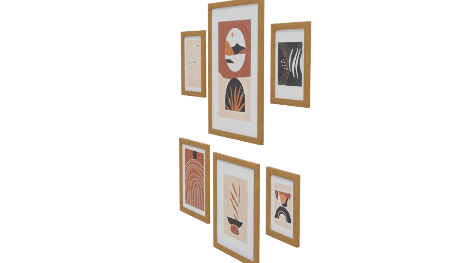 Betina Decorative Wall Art 3D - Professional 3D Model Render 13