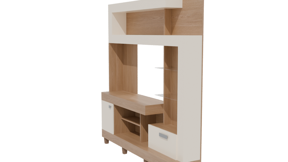 Modern Living Room Furniture Model - Professional 3D Model Render 13