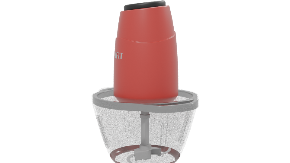 Compact Electric Food Chopper 3D Model - Professional 3D Model Render 13