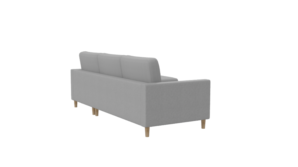 Modern Grey Sofa 3D Model - Professional 3D Model Render 7