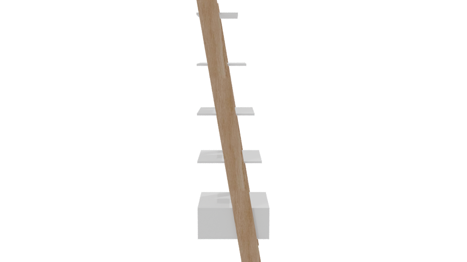 Stylish Modern Bookshelf 3D - Professional 3D Model Render 8