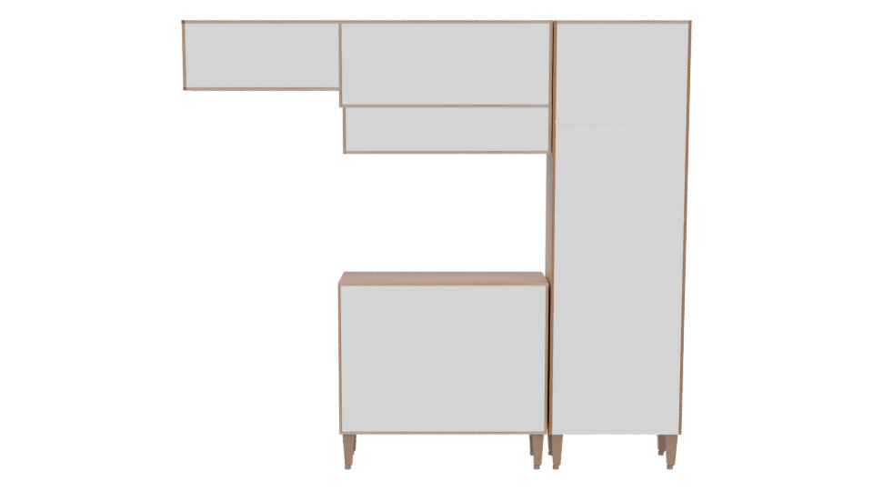 Stylish Wooden Cabinet Model - Professional 3D Model Render 5