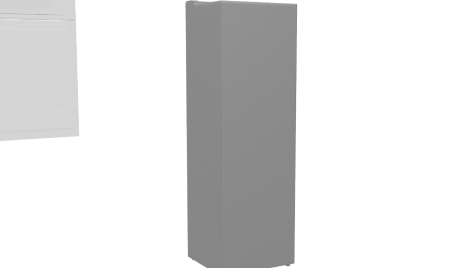 Minimalist Refrigerator 3D Model - Professional 3D Model Render 4