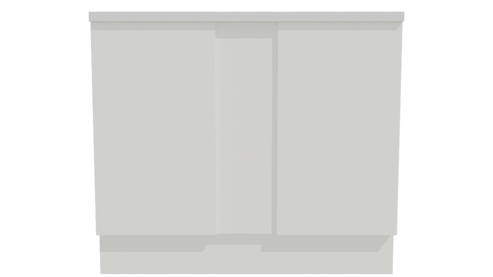 Minimalist Cabinet Storage Unit 3D - Professional 3D Model Render 11