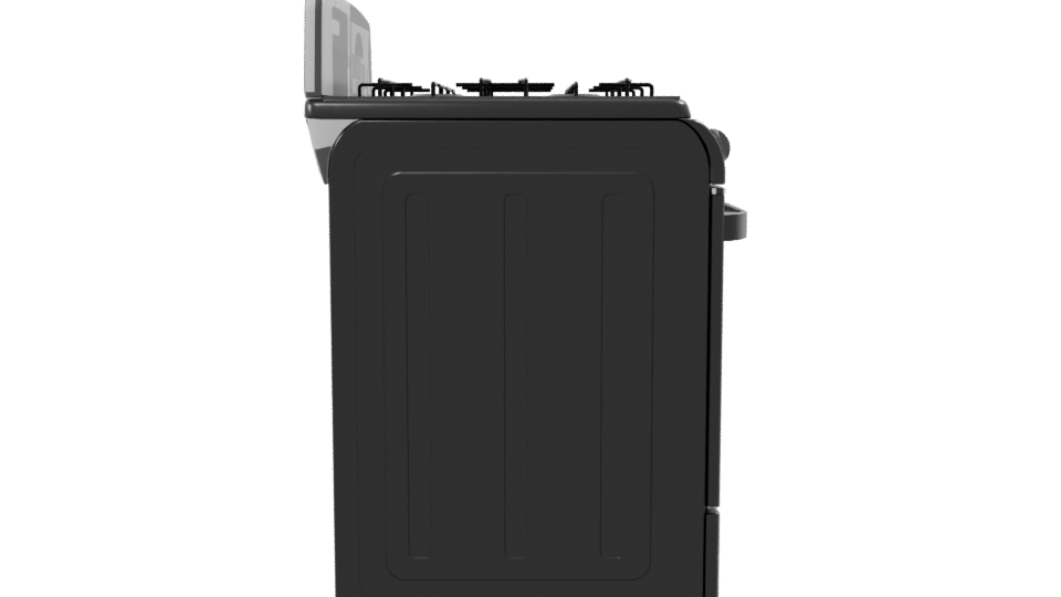 Stylish Gas Range Oven Model - Professional 3D Model Render 8