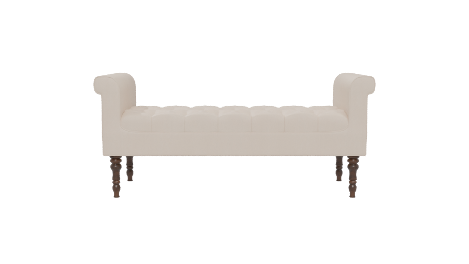 Daisy Fabric Bench 3D Model - Professional 3D Model Render 5