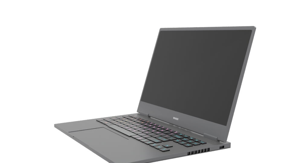 Sleek Gaming Laptop 3D Model - Professional 3D Model Render 13
