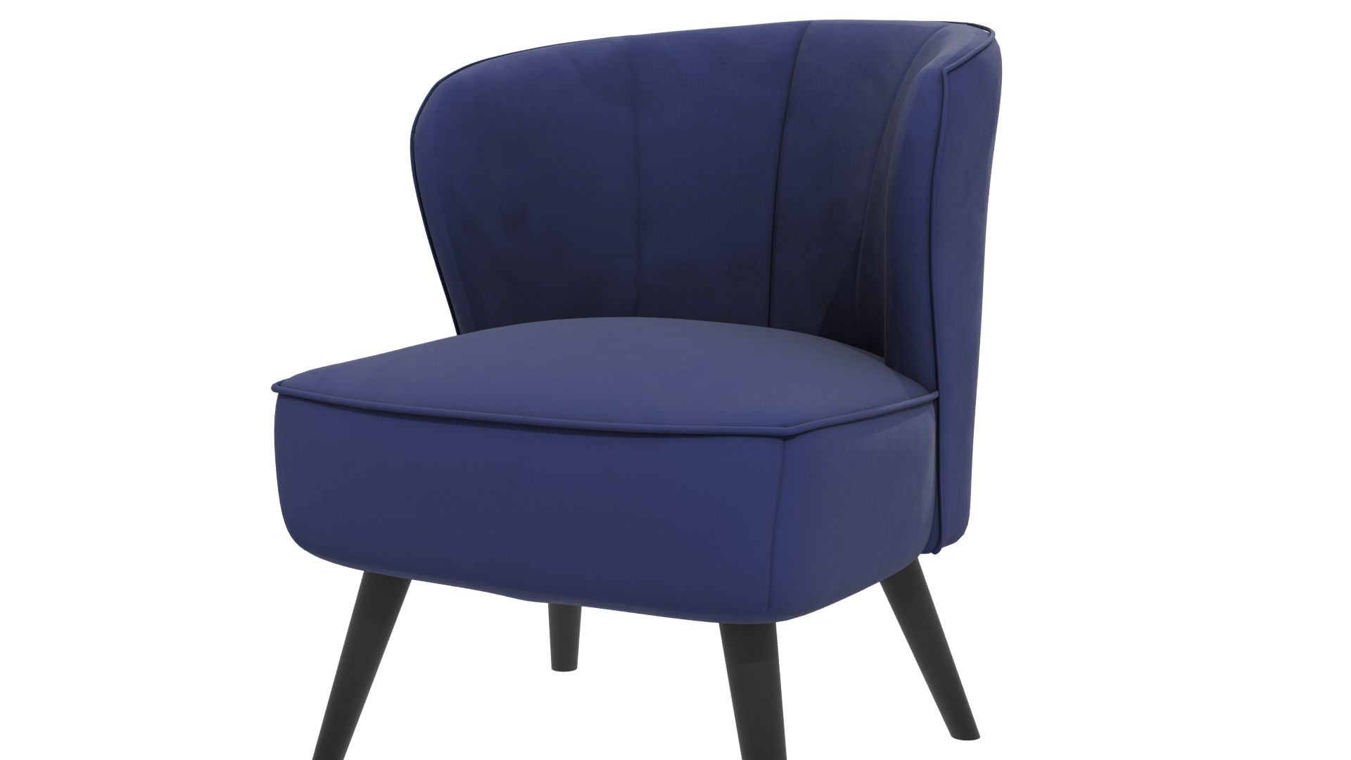 Stylish Modern Fabric Accent Chair 3D Model - Professional 3D Model Render 12